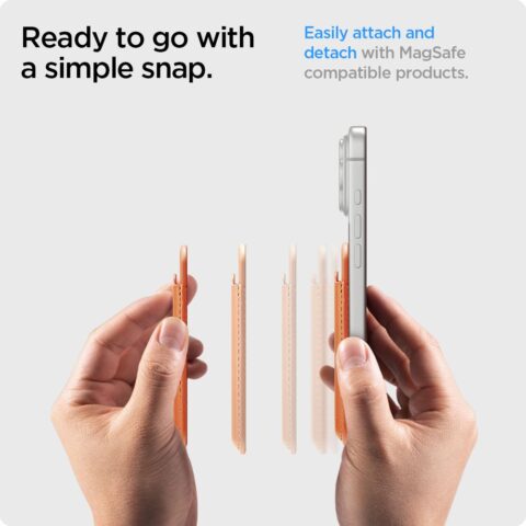 SPIGEN VALENTINUS MAGSAFE univerzalni magnetic držač kartica (METALLIC ORANGE) - Slika 7