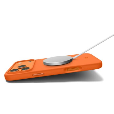 SPIGEN SILICONE FIT MAG MAGSAFE zaštita za iPHONE 17 PRO (COSMIC ORANGE) - Slika 8