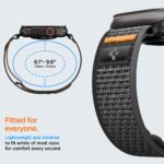 SPIGEN ATHLEX AIR 2 narukvica za APPLE WATCH 8 / 9 / 10 / 11 / SE / ULTRA (44 / 45 / 46 / 49 mm) ACTIVE BLACK / ORANGE - Slika 8