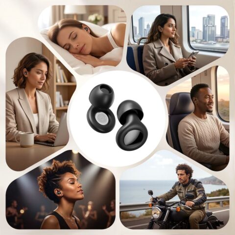 Tech-Protect QuietFit čepići za uši (crni) komplet - Slika 9