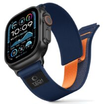 TECH-PROTECT NYLON ELITE APPLE WATCH 8 / 9 / 10 / 11 / SE / ULTRA (44 / 45 / 46 / 49 mm) (navy/narančasta)