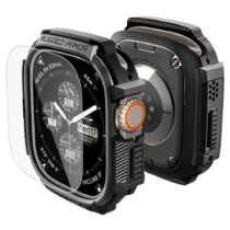 SPIGEN RUGGED ARMOR zaštita sa kaljenim staklom za APPLE WATCH ULTRA 1 / 2 / 3 (49 mm)