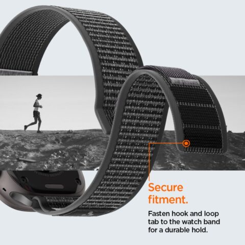 SPIGEN ATHLEX AIR 2 narukvica za APPLE WATCH 8 / 9 / 10 / 11 / SE / ULTRA (44 / 45 / 46 / 49 mm) ACTIVE crno/siva - Slika 11