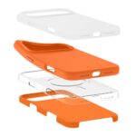 SPIGEN SILICONE FIT MAG MAGSAFE zaštita za iPHONE 17 PRO MAX (COSMIC ORANGE) - Slika 11
