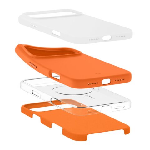 SPIGEN SILICONE FIT MAG MAGSAFE zaštita za iPHONE 17 PRO MAX (COSMIC ORANGE) - Slika 11