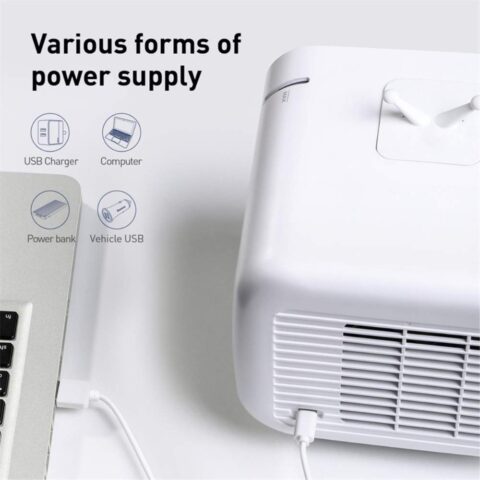 BASEUS TIME stolni ventilator (bijelo/crni) - Slika 13