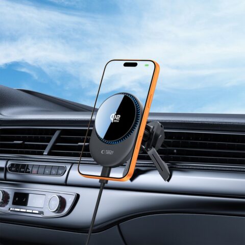 TECH-PROTECT V21 MAGNETIC MAGSAFE dash & vent brzi bežični auto punjač 25W QI2.2 - Slika 10