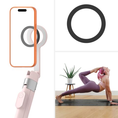 TECH-PROTECT L10S MAGSAFE BLUETOOTH SELFIE STICK TRIPOD 2 u 1 (PINK/GREY) - Slika 11
