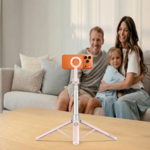 TECH-PROTECT L10S MAGSAFE BLUETOOTH SELFIE STICK TRIPOD 2 u 1 (PINK/GREY) - Slika 13