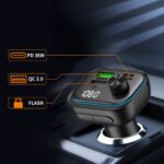 TECH-PROTECT CC07 3-utora auto punjač PD 54W + TRANSMITER FM BLUETOOTH - Slika 4