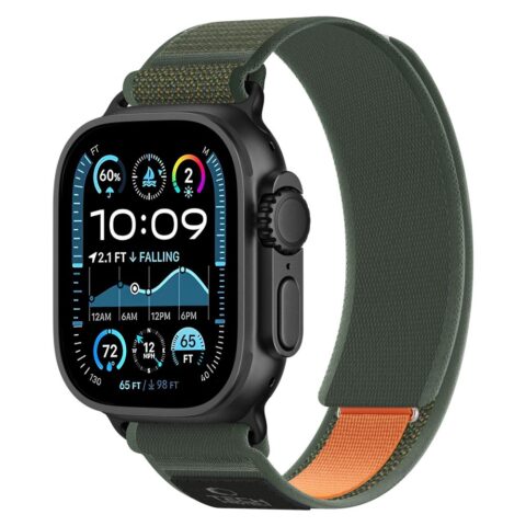 TECH-PROTECT NYLON ELITE APPLE WATCH 8 / 9 / 10 / 11 / SE / ULTRA (44 / 45 / 46 / 49 mm) (zeleno/narančasta) - Slika 3