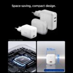SPIGEN EE451EU ESSENTIAL brzi punjač 45W + TIP-C kabel (bijela) - Slika 3