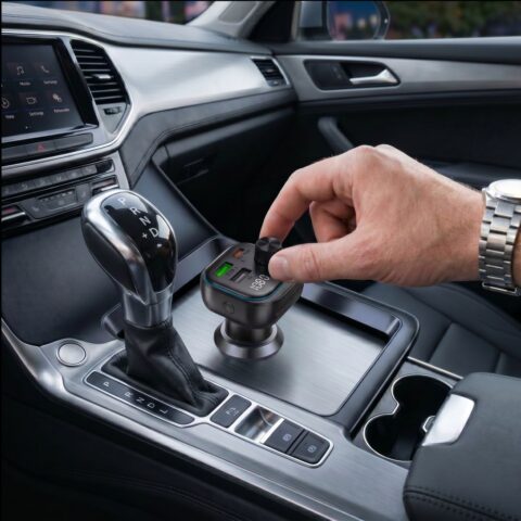 TECH-PROTECT CC07 3-utora auto punjač PD 54W + TRANSMITER FM BLUETOOTH - Slika 8
