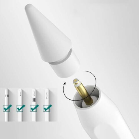 TECH-PROTECT STYLUS tips / vrhovi 4-komada za  APPLE PENCIL (bijeli) - Slika 5