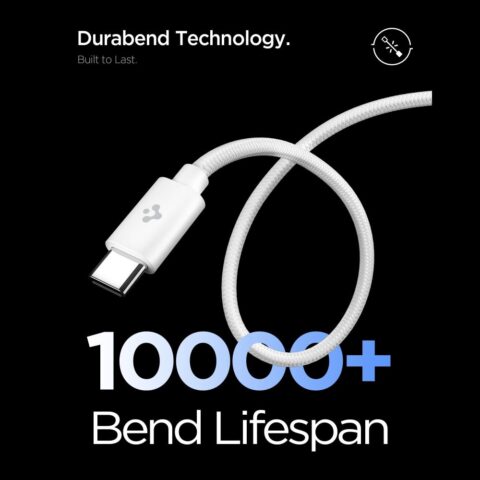 SPIGEN EE451EU ESSENTIAL brzi punjač 45W + TIP-C kabel (bijela) - Slika 5