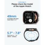 SPIGEN LIQUID AIR PRO narukvica i zaštita sa kaljenim staklom za  APPLE WATCH ULTRA 1 / 2 / 3 (49 mm) - Slika 6