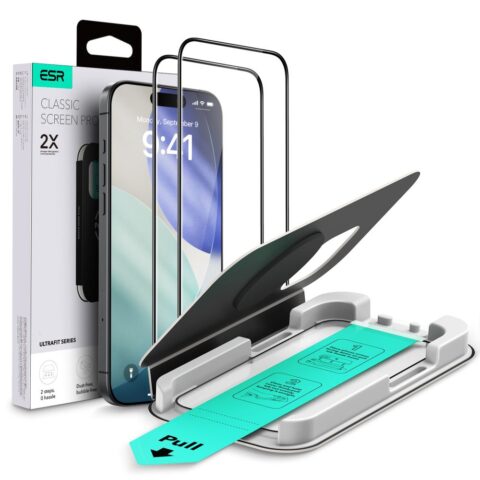 6 ESR ULTRAFIT TEMPERED GLASS 2 kaljena stakla sa aplikatorom iPHONE 16 PRO / 17 - Slika 1