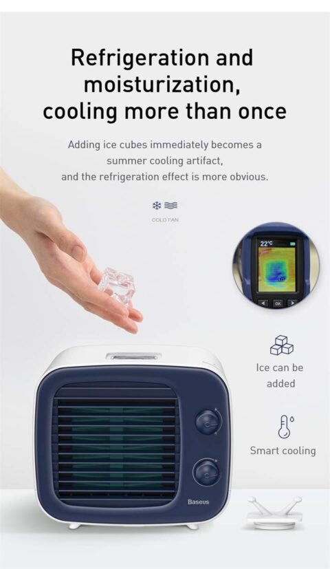 BASEUS TIME stolni ventilator (bijelo/crni) - Slika 11
