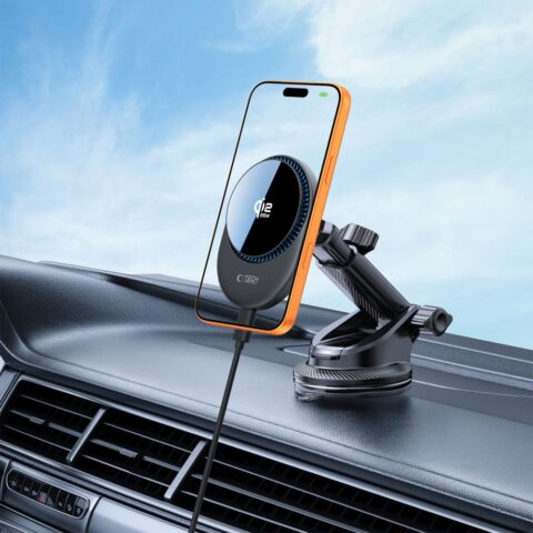 TECH-PROTECT V21 MAGNETIC MAGSAFE dash & vent brzi bežični auto punjač 25W QI2.2 - Slika 9