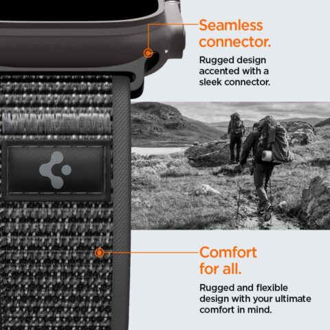 SPIGEN ATHLEX AIR 2 narukvica za APPLE WATCH 8 / 9 / 10 / 11 / SE / ULTRA (44 / 45 / 46 / 49 mm) ACTIVE crno/siva - Slika 10