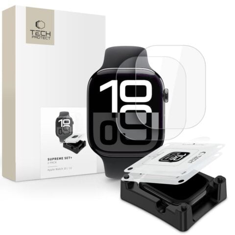 2x TECH-PROTECT Supreme Set+APPLE WATCH 10 / 11 (46 mm) sa aplikatorom - Slika 1