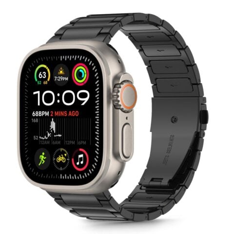 Tech-Protect Stainless Classic remen Apple Watch 6 / 7 / 8 / 9 / 10 / SE / Ultra 1 / 2 (44 / 45 / 46 / 49 mm) crni - Slika 1