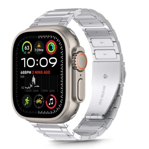 Tech-Protect Stainless Classic remen Apple Watch 6 / 7 / 8 / 9 / 10 / SE / Ultra 1 / 2 (44 / 45 / 46 / 49 mm) srebrni - Slika 1
