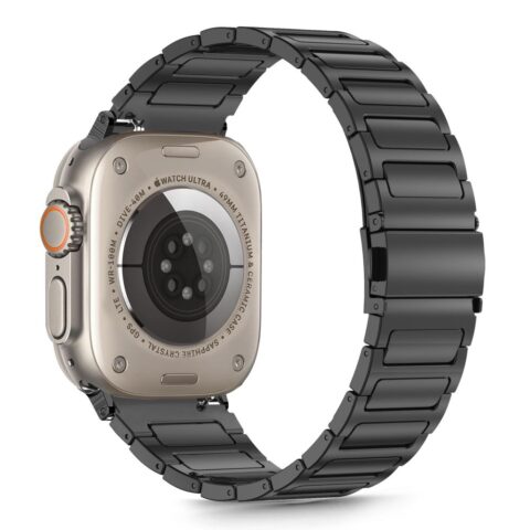 Tech-Protect Stainless Classic remen Apple Watch 6 / 7 / 8 / 9 / 10 / SE / Ultra 1 / 2 (44 / 45 / 46 / 49 mm) crni - Slika 3