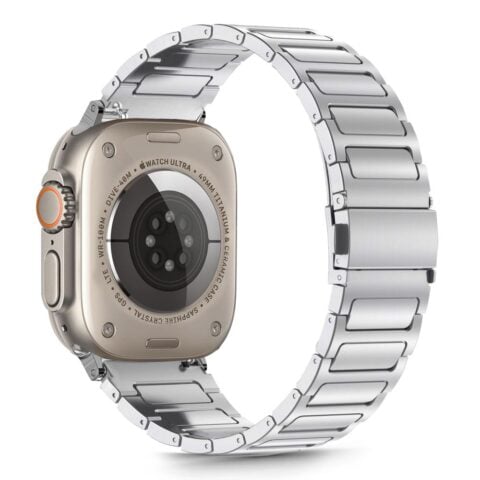 Tech-Protect Stainless Classic remen Apple Watch 6 / 7 / 8 / 9 / 10 / SE / Ultra 1 / 2 (44 / 45 / 46 / 49 mm) srebrni - Slika 4