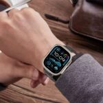 Tech-Protect Stainless Classic remen Apple Watch 6 / 7 / 8 / 9 / 10 / SE / Ultra 1 / 2 (44 / 45 / 46 / 49 mm) crni - Slika 4