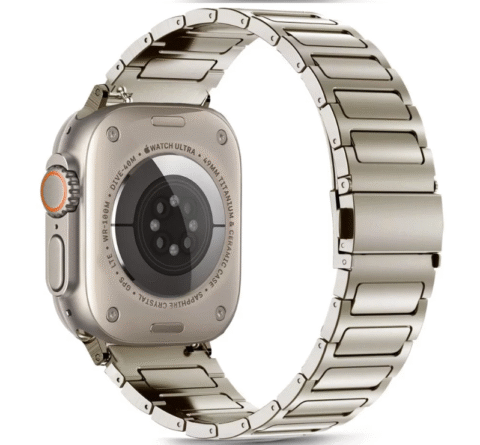 Tech-Protect Stainless Classic remen Apple Watch 6 / 7 / 8 / 9 / 10 / SE / Ultra 1 / 2 (44 / 45 / 46 / 49 mm) titanium - Slika 4