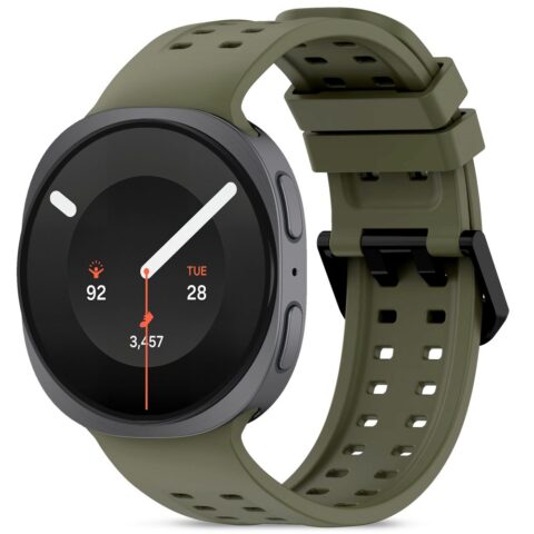 Tech-Protect Silicone Air remen za Samsung Galaxy Watch 8 / 9 / CLASSIC (40 / 44 / 46 mm) OLIVE GREEN - Slika 1