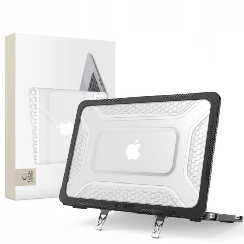 1 Tech-Protect Kevlar Pro futrola za Macbook Neo 13 2026 crno/prozirna - Slika 1