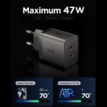 SPIGEN ESSENTIAL EE472EU-GAN 2-utora BRZI strujni punjač 47W (GUNMETAL) - Slika 2
