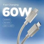 SPIGEN EB6015CC ESSENTIAL TIP-C kabel za brzo punjenje 60W 150cm (NATURAL TITANIUM) - Slika 2