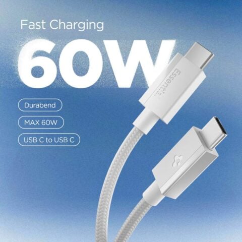 SPIGEN EB6015CC ESSENTIAL TIP-C kabel za brzo punjenje 60W 150cm (bijela) - Slika 2