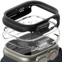 RINGKE SLIM 2-komada zaštite za APPLE WATCH ULTRA prozirna & crna (2 komada)