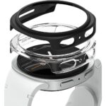 2x RINGKE SLIM & GALAXY WATCH 8 / 9 (44 mm) prozirna & MATTE crna