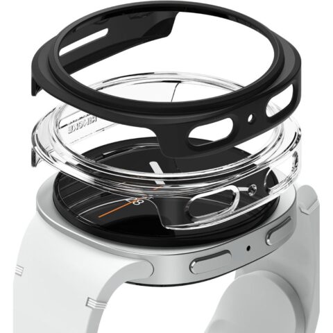 2x RINGKE SLIM & GALAXY WATCH 8 / 9 (44 mm) prozirna & MATTE crna - Slika 1