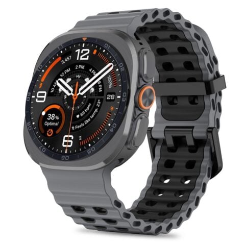 1 TECH-PROTECT ICONBAND PRO narukvica za SAMSUNG GALAXY WATCH ULTRA 1 / 2 2024-2026 (47 MM) GREY/BLACK - Slika 1