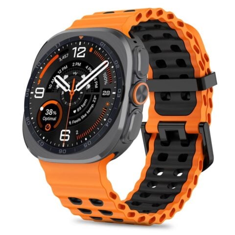 1 TECH-PROTECT ICONBAND PRO narukvica za SAMSUNG GALAXY WATCH ULTRA 1 / 2 2024-2026 (47 MM) ORANGE/BLACK - Slika 1