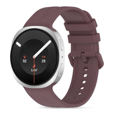 1 TECH-PROTECT SILICONE EVO remen za SAMSUNG GALAXY WATCH 8 / 9 / CLASSIC (40 / 44 / 46 mm) VELVET PLUM - Slika 1