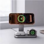 Tech-Protect A52 magnetni MagSafe bežični 3u1 25W punjač (crni) - Slika 11