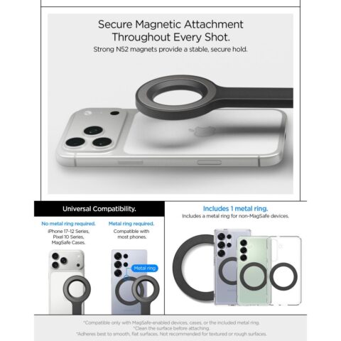 SPIGEN ŠTAP & TRIPOD S582W magsafe bluetooth 2 u 1 (crni) - Slika 11