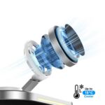 TECH-PROTECT A51 ARCTICBOOST 3u1 magnetski MagSafe bežični punjač 25W QI2.2 bijeli - Slika 8