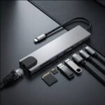 Tech-Protect HB09 Hub 8u1 Type C to 2 x USB + Type C + HDMI 4K 60HZ + SD/TF + PD100W + RJ45 - Slika 12