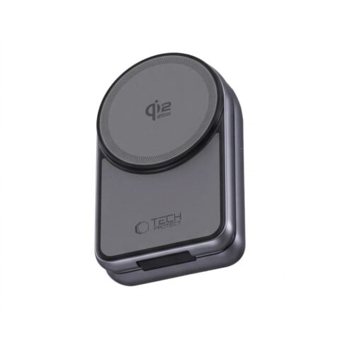TECH-PROTECT A53 magnetski bežični punjač MagSafe 3-u-1, 25 W Qi2.2, tamno sivi - Slika 10