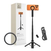 TECH-PROTECT L11S MAGSAFE Bluetooth selfie štap sa stativom, crni 2 u 1 (crni)