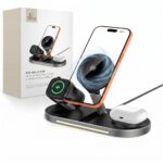 TECH-PROTECT A51 ARCTICBOOST 3u1 magnetski MagSafe bežični punjač 25W QI2.2 crni