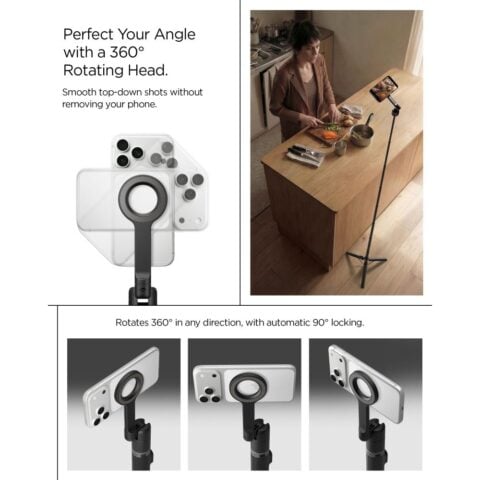 SPIGEN ŠTAP & TRIPOD S582W magsafe bluetooth 2 u 1 (crni) - Slika 13